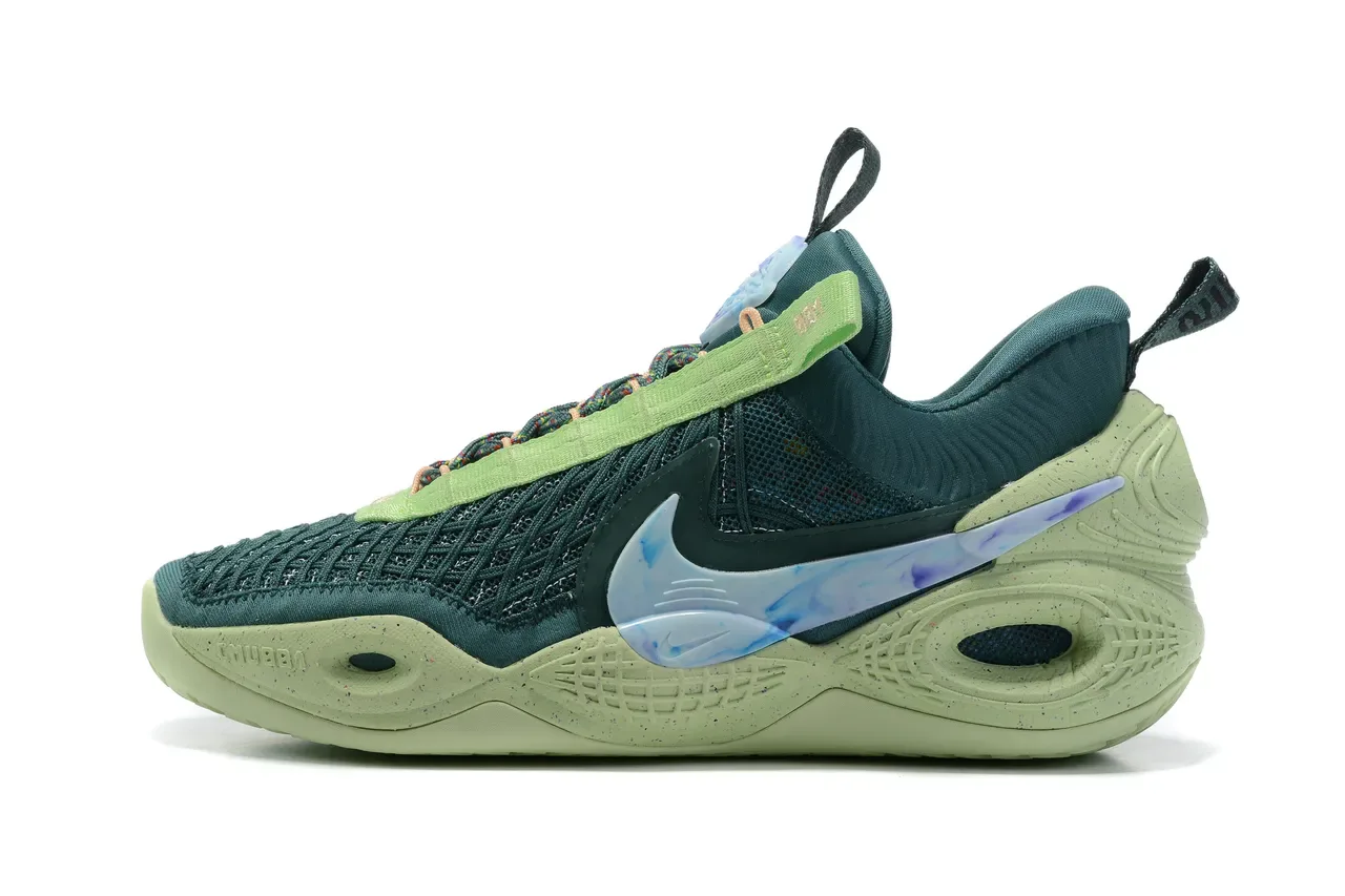 Nike Chaussures de Basketball Violet Vert Tige Maille Midsole Sculptée 16
