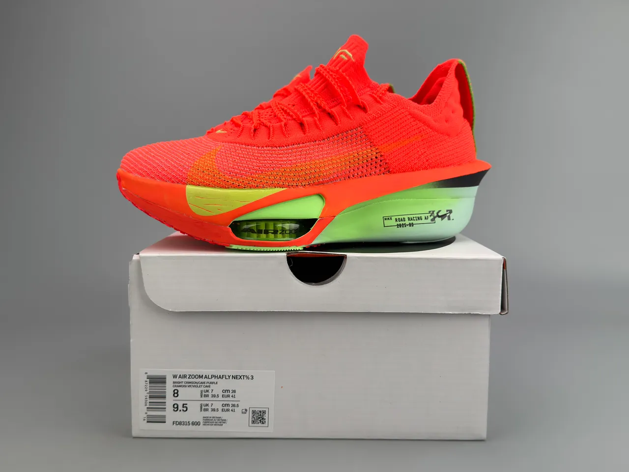 Nike Road Racing AF Orange Neon Green Running Shoes 4