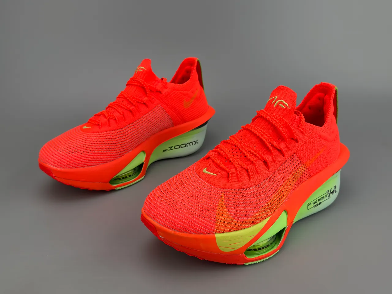 Nike Road Racing AF Orange Neon Green Running Shoes 5