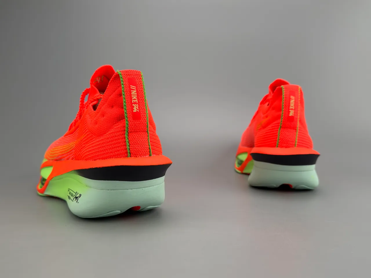 Nike Road Racing AF Orange Neon Green Running Shoes 6