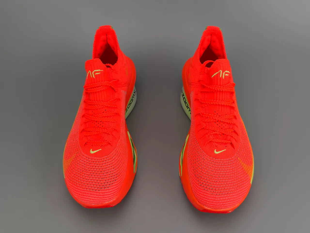 Nike Road Racing AF Orange Neon Green Running Shoes 9