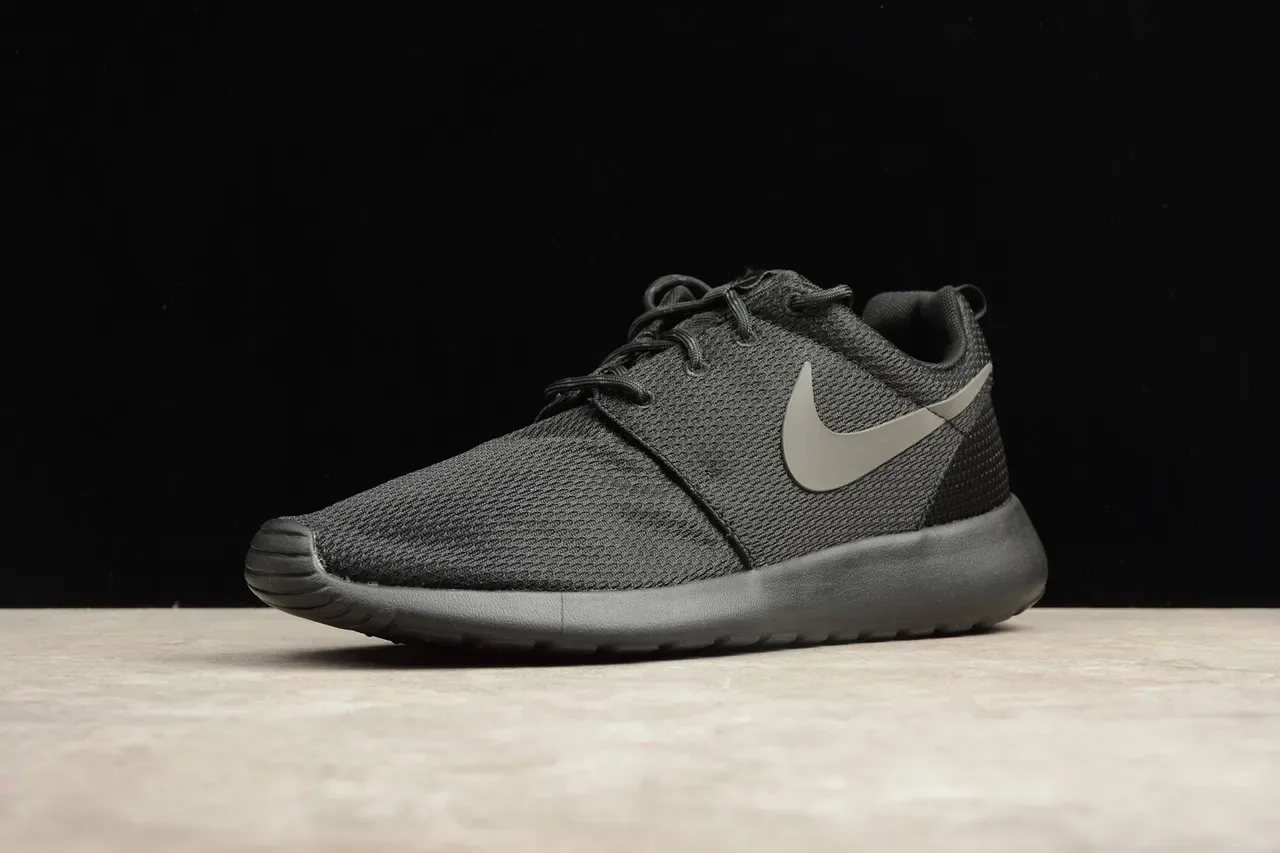 Nike Roshe One Black Metallic Gray Lifestyle Sneakers 15