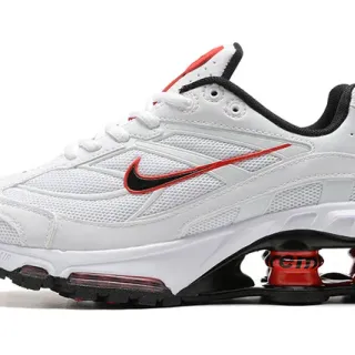 Nike Shox NZ White Black Red Lifestyle Sneakers