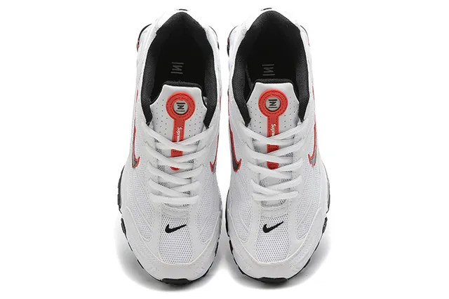 Nike Shox NZ White Black Red Lifestyle Sneakers 2