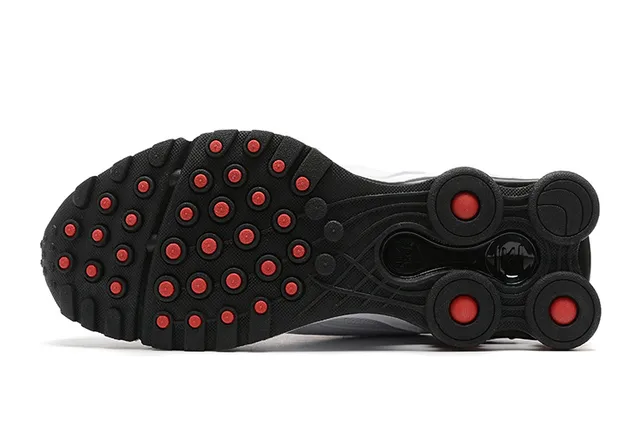 Nike Shox NZ White Black Red Lifestyle Sneakers 4