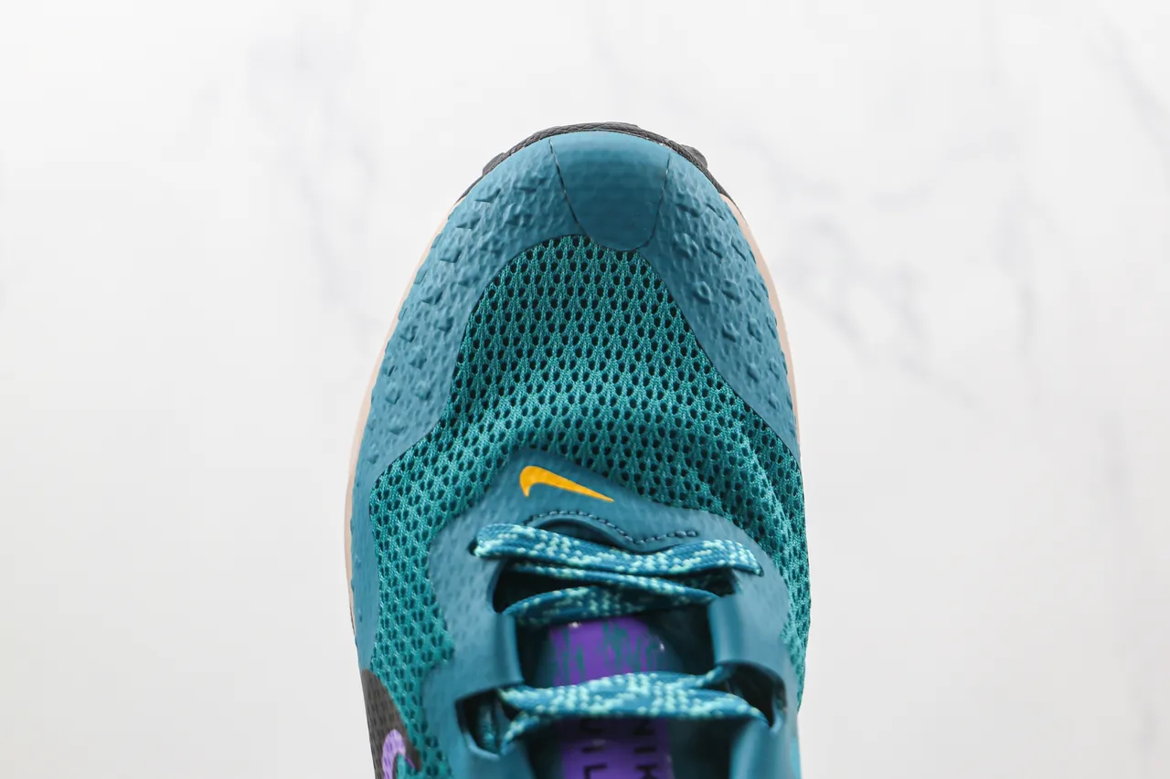 Nike Teal Purple Yellow Trail Running Shoes 6