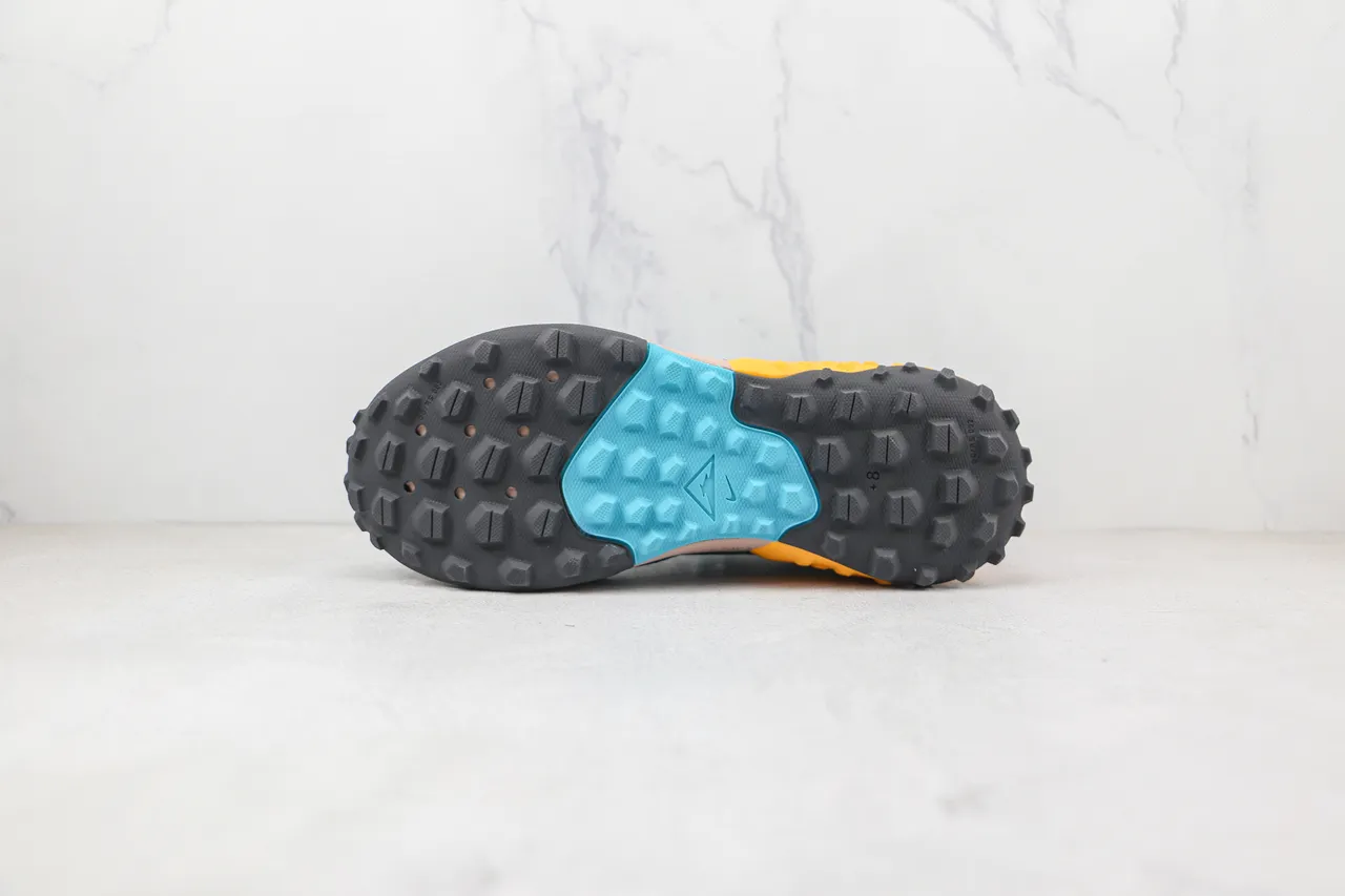 Nike Teal Purple Yellow Trail Running Shoes 8