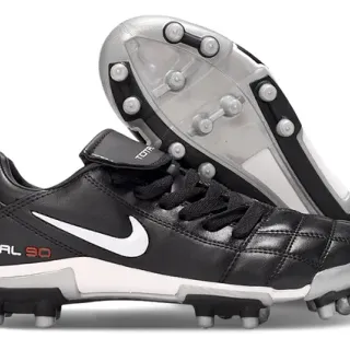 Nike Total 90 Black White Firm-Ground Soccer Shoes