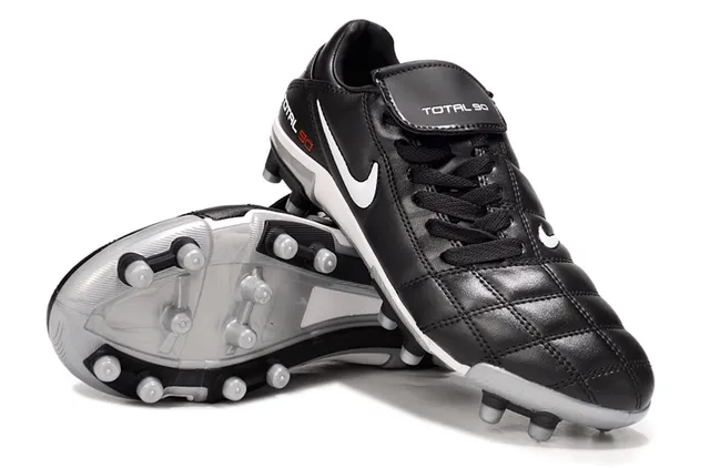 Nike Total 90 Black White Firm-Ground Soccer Shoes 4