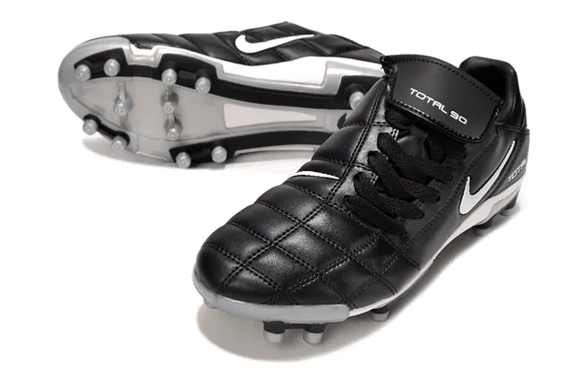 Nike Total 90 Black White Firm-Ground Soccer Shoes 5