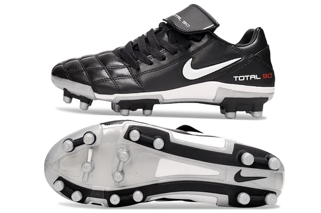 Nike Total 90 Black White Firm-Ground Soccer Shoes 7