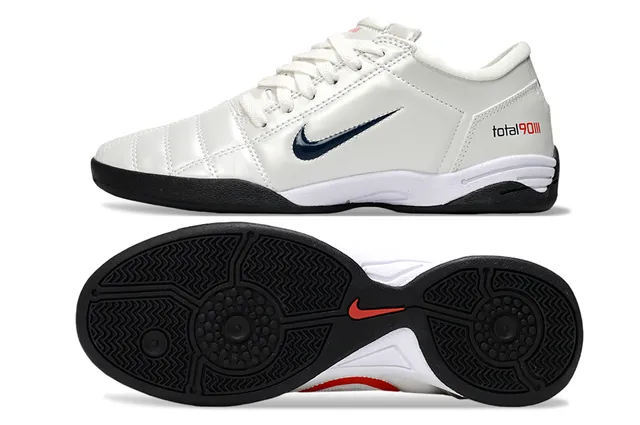 Nike Total 90 III White Navy Red Sapatos de futebol indoor 6