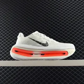 Nike VOMERO PREMIUM Zapatillas de Running con Upper de Tejido Blanco y Rojo Unidad Air Zoom Visible de Larga Longitud