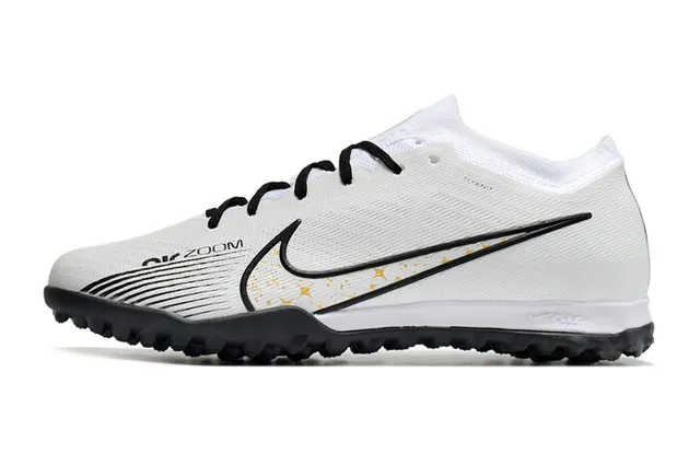 Nike Blanc Noir Flyknit Supérieur Swoosh Recouvrement Gazon Chaussures de Football 7