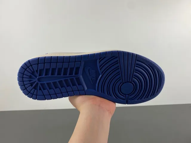 Nike White Blue Low-Top Mixed-Material Upper Lifestyle Sneakers 9