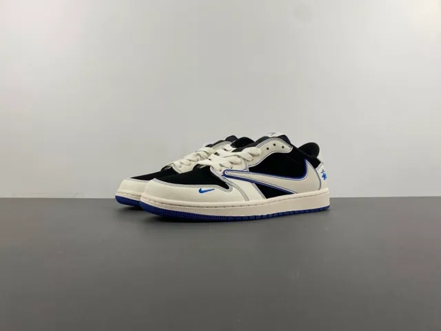 Nike White Blue Low-Top Mixed-Material Upper Lifestyle Sneakers 10