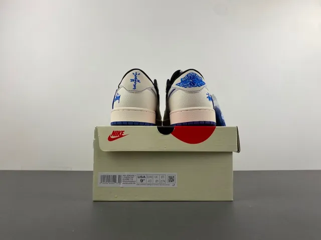 Nike White Blue Low-Top Mixed-Material Upper Lifestyle Sneakers 17
