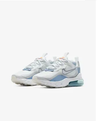 Nike White Blue Sculpted Midsole Visible Air Unit Lifestyle Sneakers 4