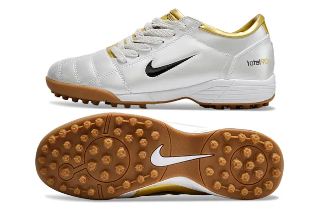 Nike Chaussures de football sur gazon blanc et vert basse matelassée synthétique 7