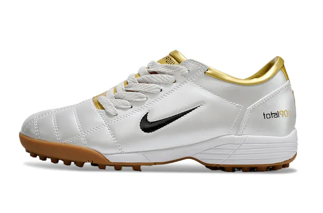 Nike Chaussures de football sur gazon blanc et vert basse matelassée synthétique 8