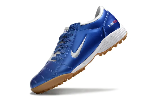 Nike Chaussures de football sur gazon blanc et vert basse matelassée synthétique 17