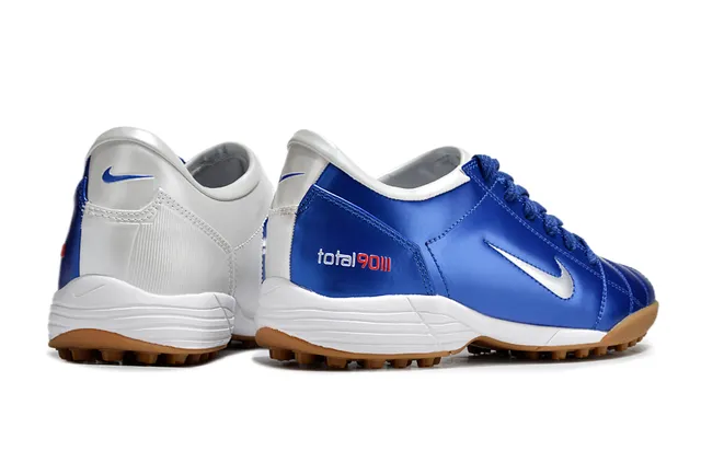 Nike Chaussures de football sur gazon blanc et vert basse matelassée synthétique 19
