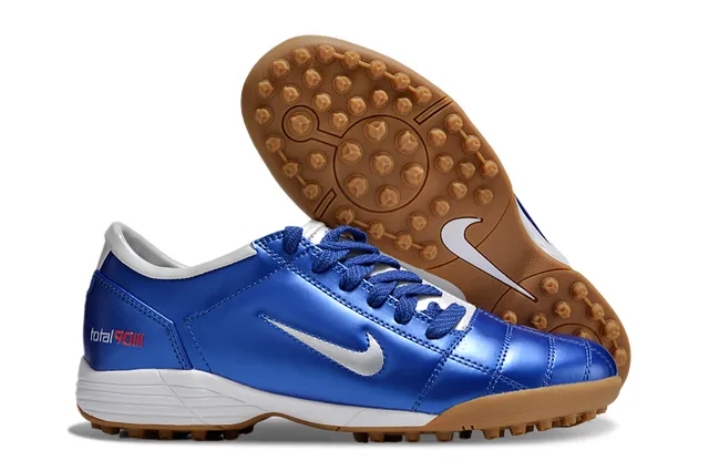 Nike Chaussures de football sur gazon blanc et vert basse matelassée synthétique 20