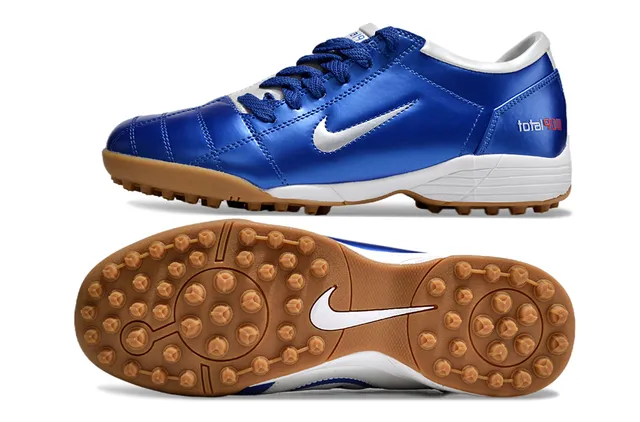 Nike Chaussures de football sur gazon blanc et vert basse matelassée synthétique 21