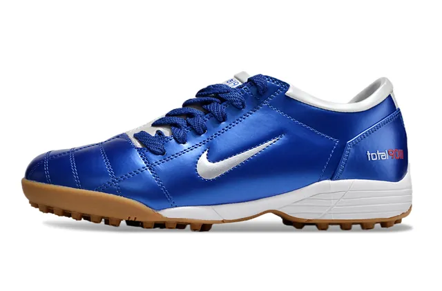 Nike Chaussures de football sur gazon blanc et vert basse matelassée synthétique 22