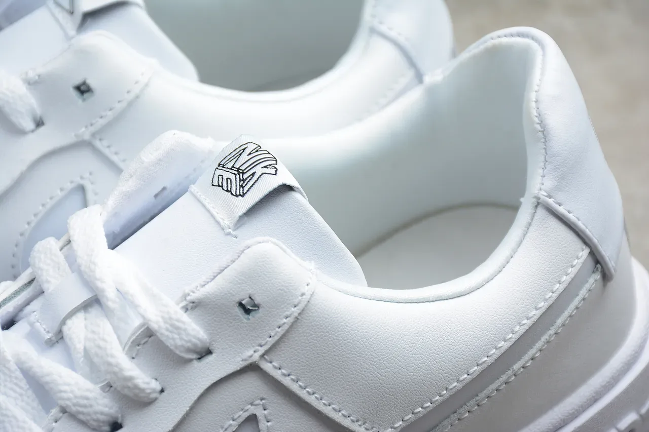 Nike White Platform Sole Lifestyle Sneakers 5