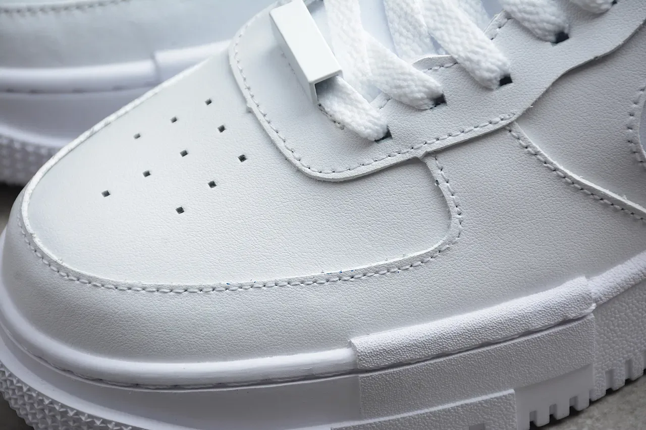 Nike White Platform Sole Lifestyle Sneakers 7