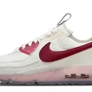 Nike White Red Low-Top Mesh And Synthetic Upper Lifestyle Sneakers
