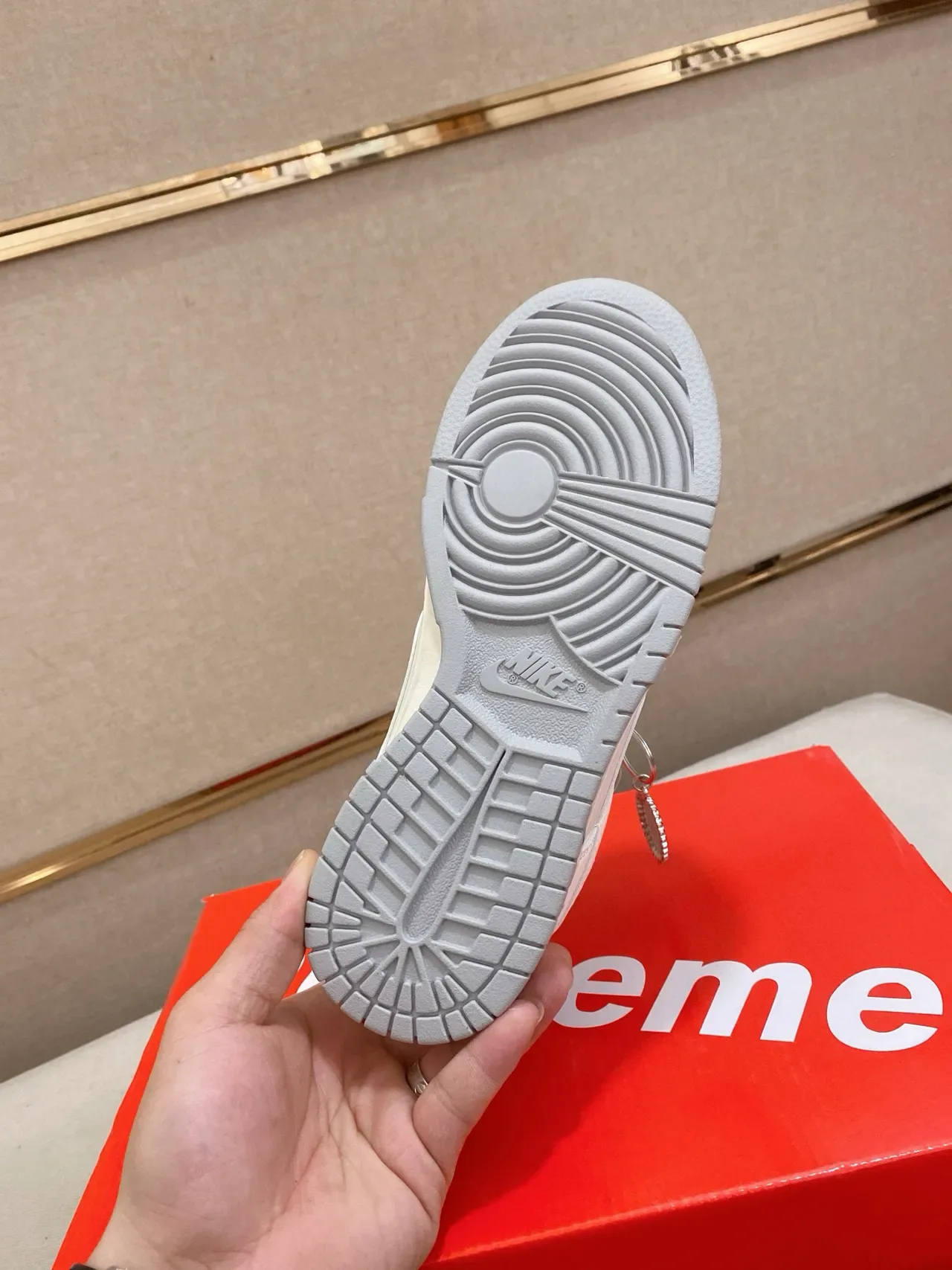 Nike x Supreme Dunk Low Off-White Lifestyle Sneakers 9