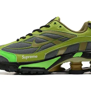 Nike x Supreme Shox TL Lime Green Lifestyle Sneakers