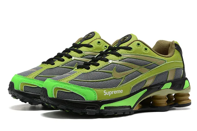 Nike x Supreme Shox TL Lime Green Lifestyle Sneakers 6