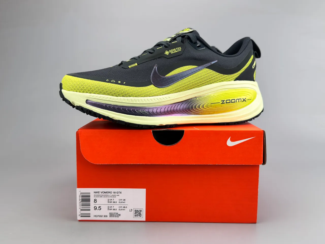 Nike Yellow Black Engineered Mesh Upper GORE-TEX Waterproofing Running Shoes 4