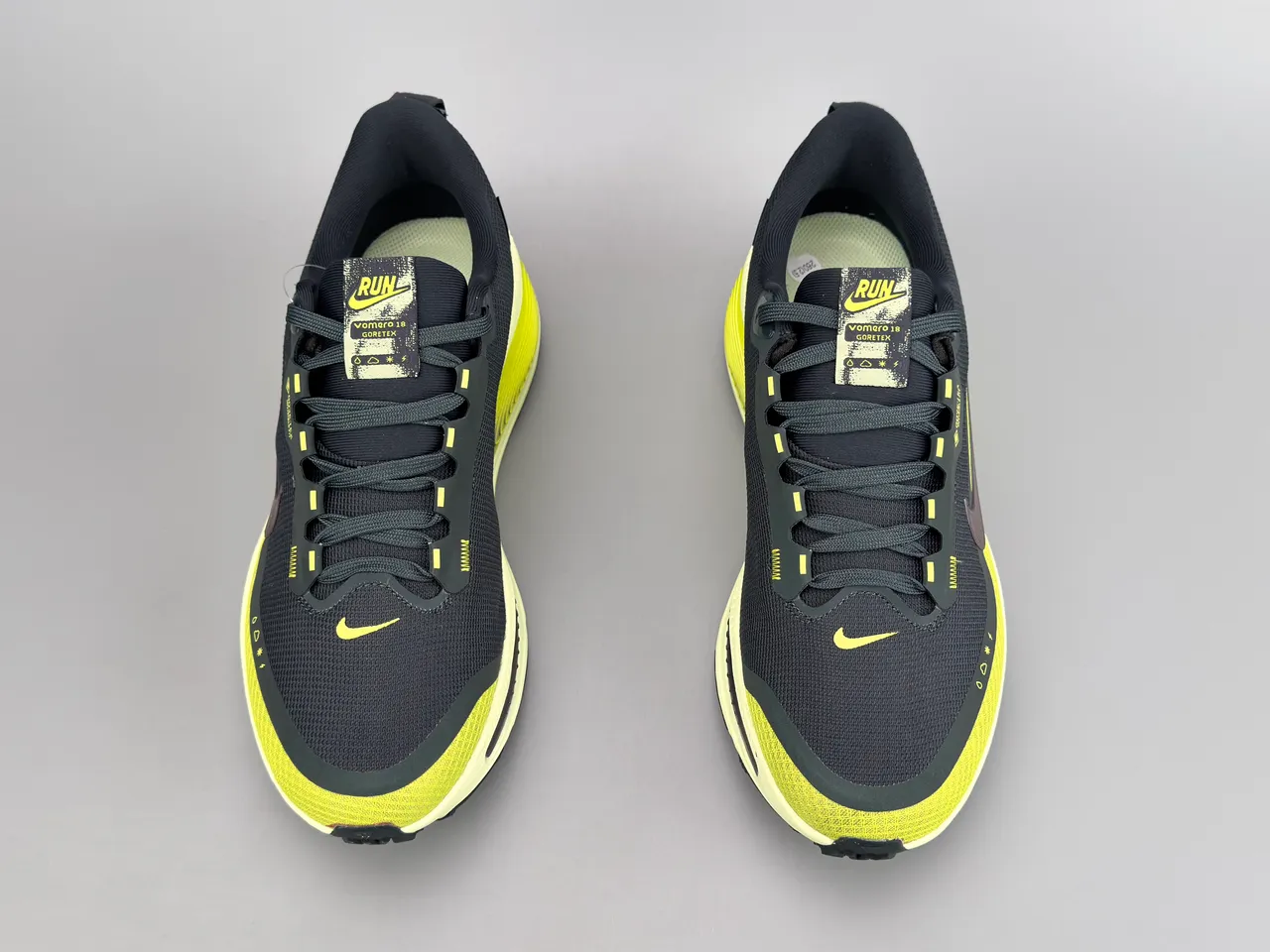 Nike Yellow Black Engineered Mesh Upper GORE-TEX Waterproofing Running Shoes 9