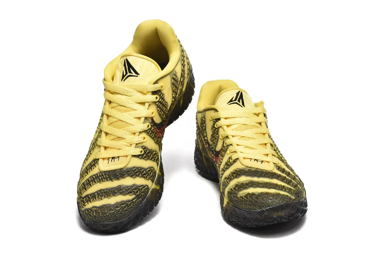 Nike Yellow Black Zebra Stripe Pattern ZoomX Midsole Branding Sneakers 2