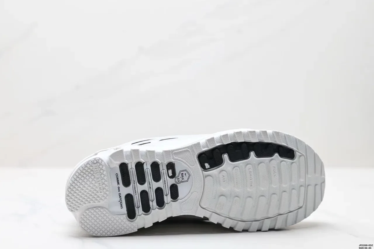 Nike Zoom 2K Black White Layered Wave Cage Mesh Upper Lifestyle Sneakers 3