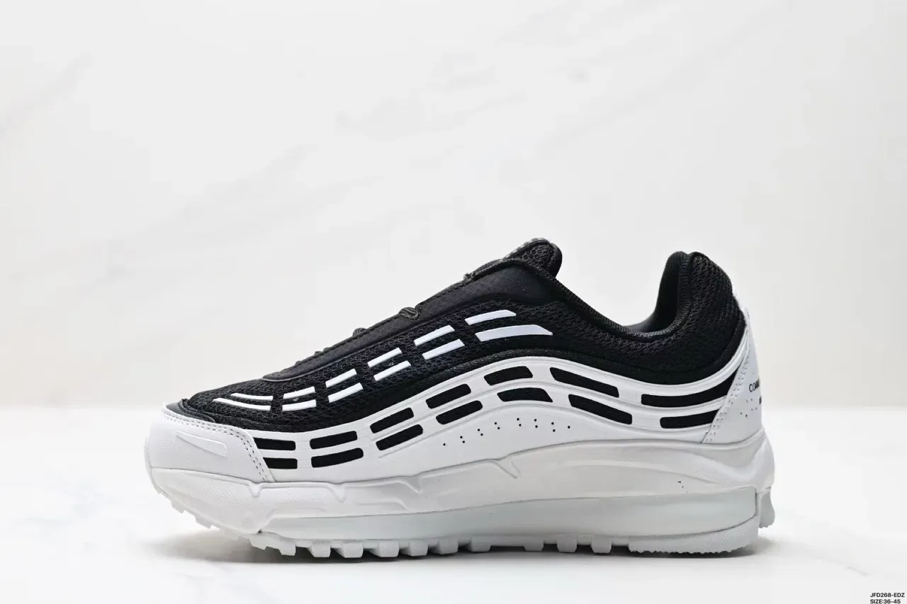 Nike Zoom 2K Black White Layered Wave Cage Mesh Upper Lifestyle Sneakers 6