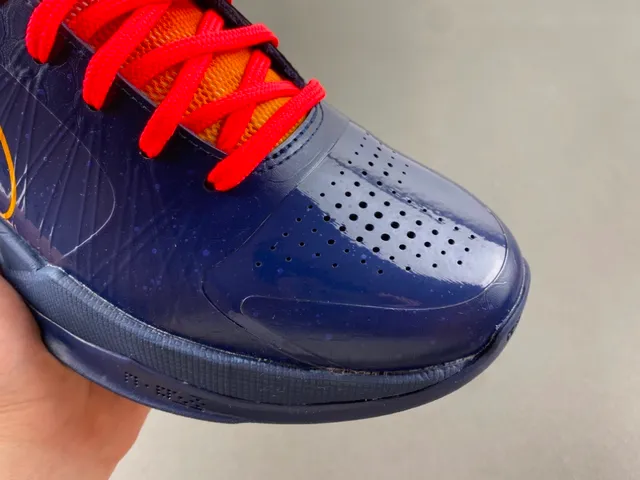 Nike Zoom Kobe IV Navy Red Orange Basketball Shoes 2