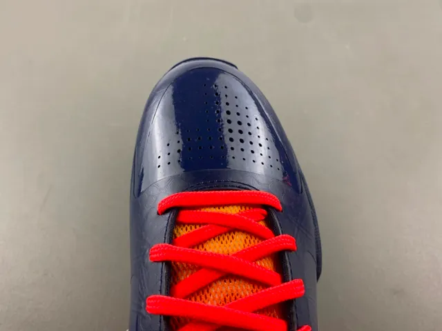 Nike Zoom Kobe IV Navy Red Orange Basketball Shoes 5