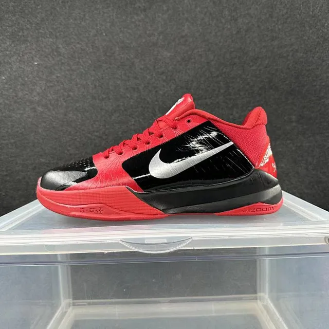 Nike Zoom Kobe IV Red Black Silver Basketball Shoes 2