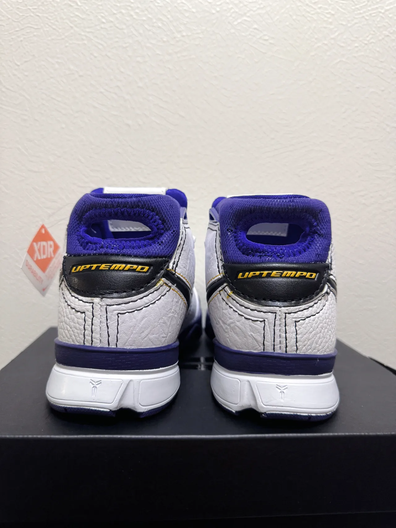 Nike Zoom Kobe IV White Purple Gold Basketball Shoes 8