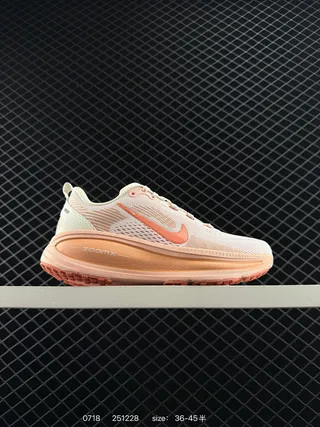 Nike ZoomX Beige Orange Breathable Engineered Mesh Upper Visible Midsole Running Shoes 2