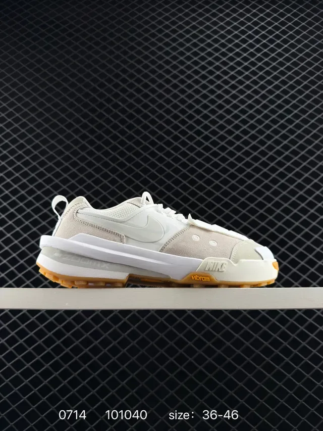 Nike ZoomX Gray Yellow Layered Upper Dual-Tone Midsole Lifestyle Sneakers 4