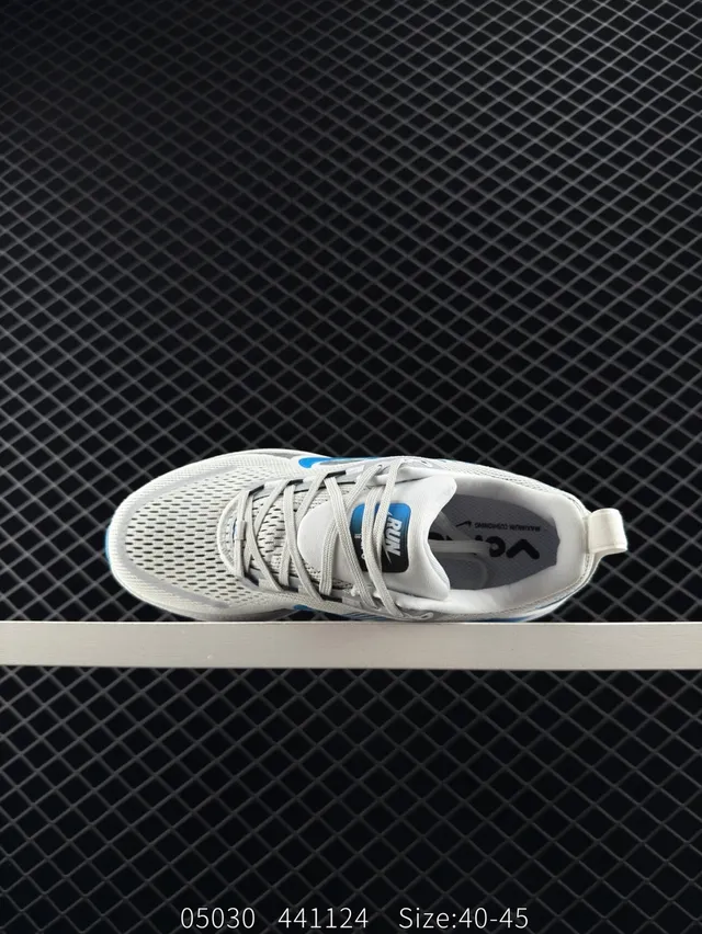 Nike ZoomX Light Gray and Blue Running Shoes 4