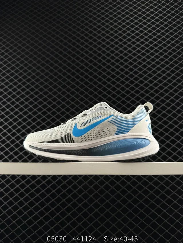 Nike ZoomX Light Gray and Blue Running Shoes 5