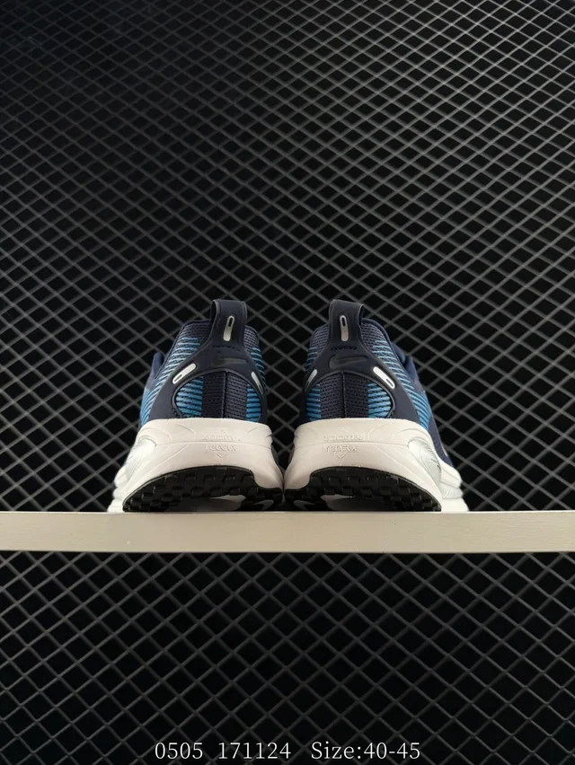 Nike ZoomX Navy Blue Engineered Mesh Wave-Stripe Running Shoes 4