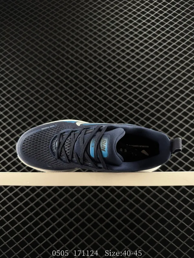 Nike ZoomX Navy Blue Engineered Mesh Wave-Stripe Running Shoes 5